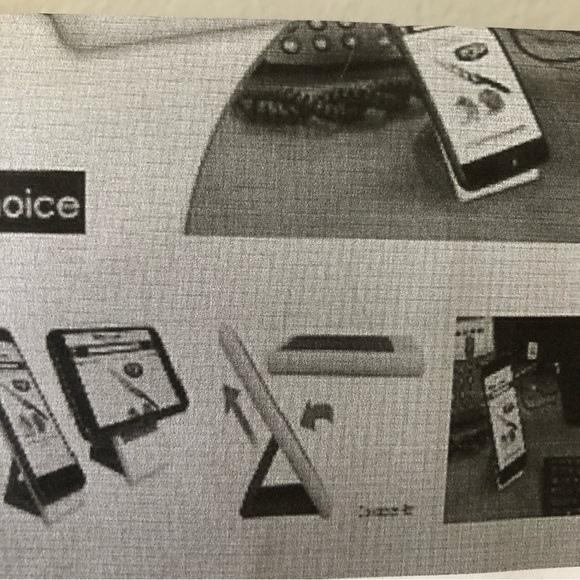 Cell Phone Stand Folds Flat When Not in Use - Picture 3 of 3